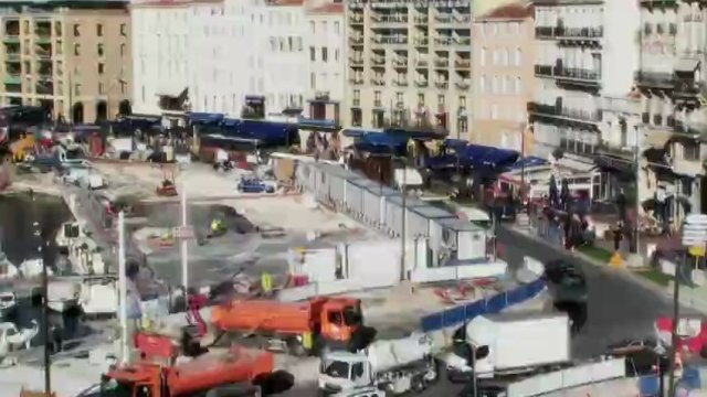 La requalification du Vieux-Port de Marseille en timelapse